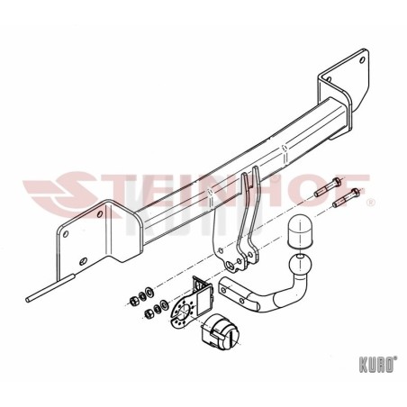 Steinhof hak holowniczy BMW Seria 3 E90 2005-2011