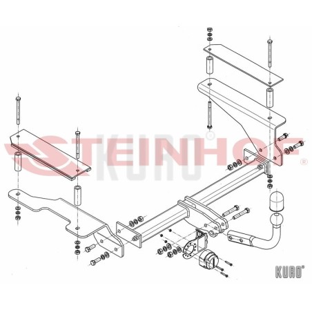 Steinhof hak holowniczy Chevrolet Aveo Sedan 2006-2011