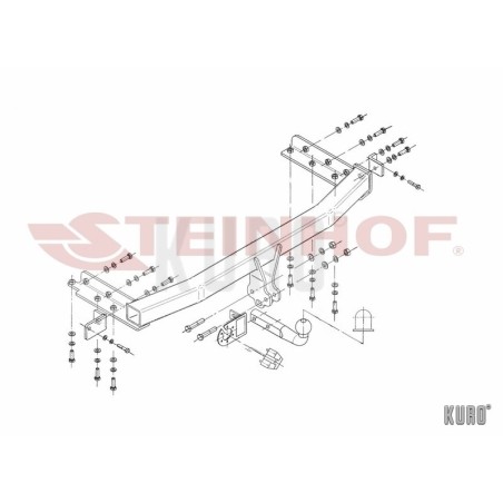 Steinhof hak holowniczy Nissan X-Trail 2001-2007