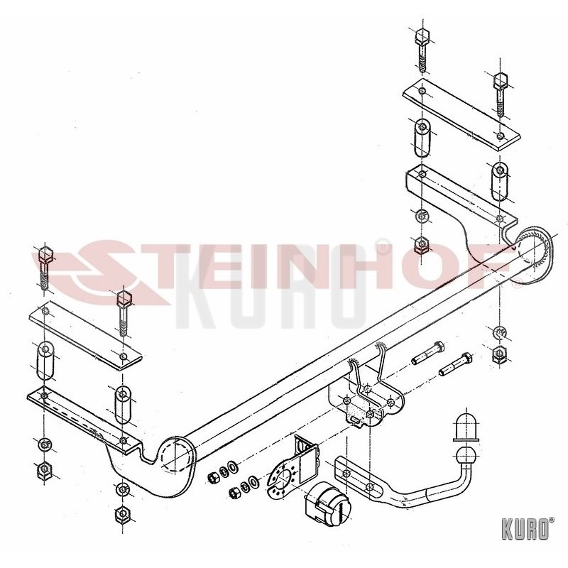 Steinhof hak holowniczy Opel Astra G Hatchback 1998-2009