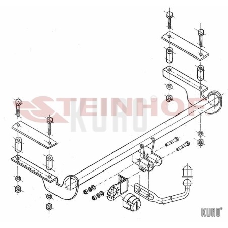 Steinhof hak holowniczy Opel Astra G Hatchback 1998-2009