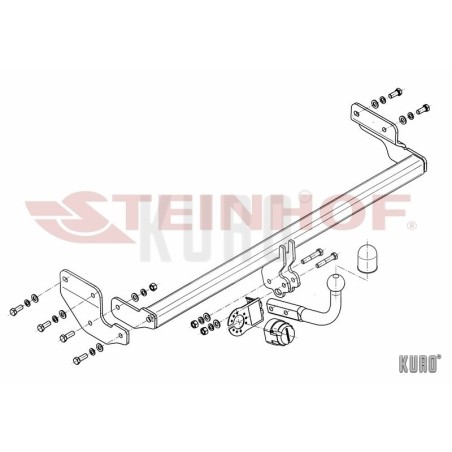 Steinhof hak holowniczy Hyundai Accent 2006-2010