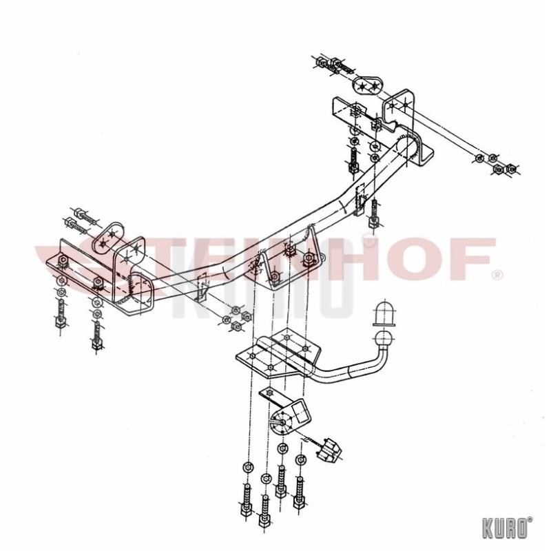 Steinhof hak holowniczy Opel Corsa C 2000-2006