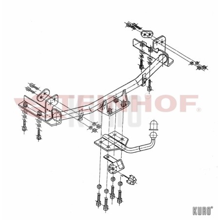 Steinhof hak holowniczy Opel Corsa C 2000-2006