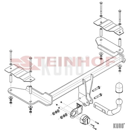 Steinhof hak holowniczy Opel Vectra C 2002-2008