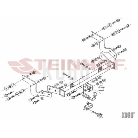 Steinhof hak holowniczy Peugeot Partner 2003-2009