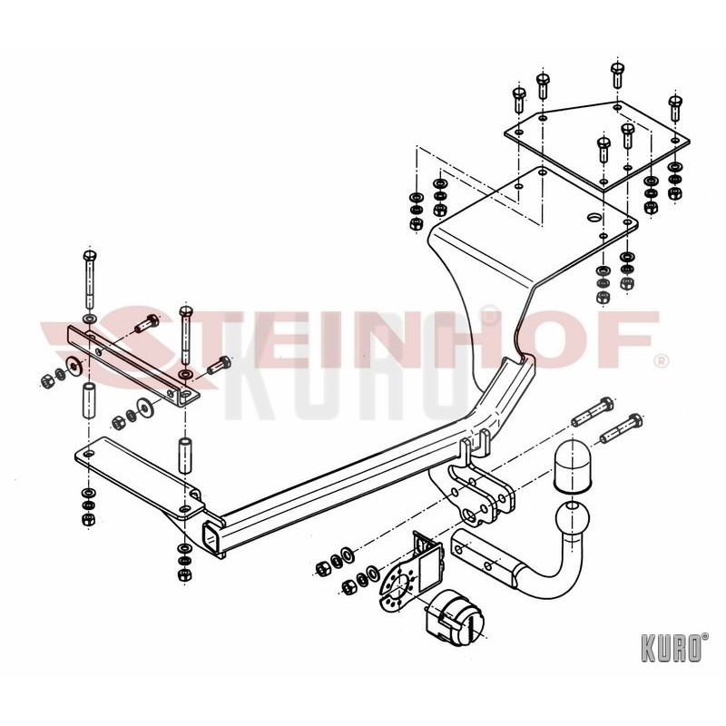 Steinhof hak holowniczy Opel Agila B 2008-2014