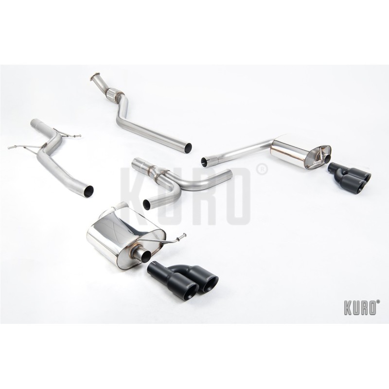 Milltek Audi A4/A5 B8 2.0 TFSI Cat-back Non-Resonated Quad