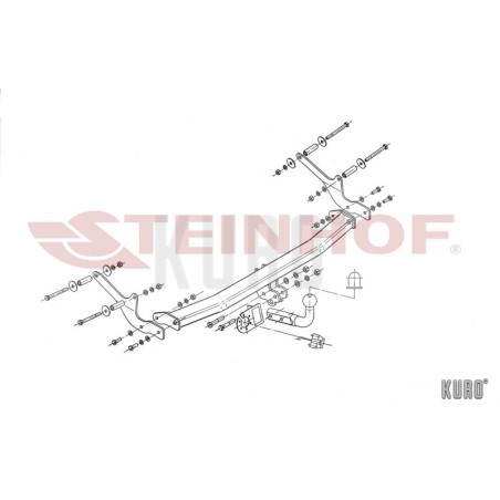 Steinhof hak holowniczy Renault Clio III Hatchback 2005-2012