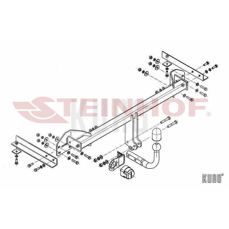 Steinhof hak holowniczy Chevrolet Aveo II (T300) Hatchback 2011-2014