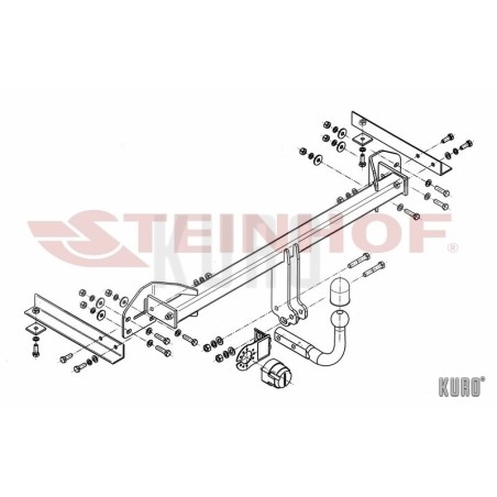 Steinhof hak holowniczy Chevrolet Aveo II (T300) Hatchback 2011-2014