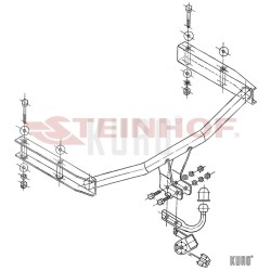 Steinhof hak holowniczy Audi A4 Sedan 2000-2004