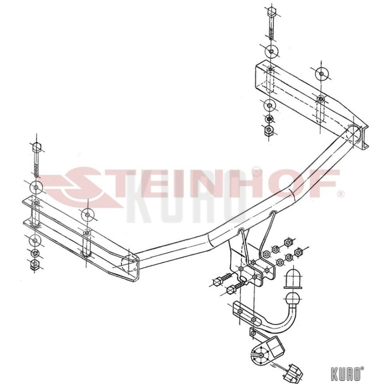 Steinhof hak holowniczy Audi A4 Sedan 2000-2004