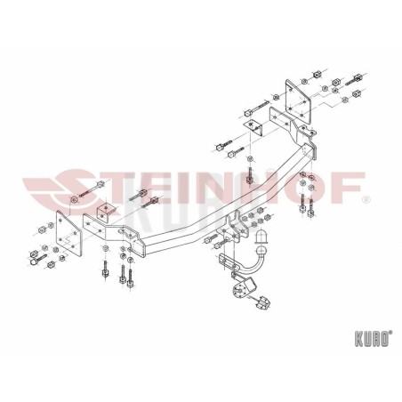 Steinhof hak holowniczy Hyundai Santa Fe I 2000-2006