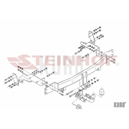 Steinhof hak holowniczy Kia Sorento 2006-2009