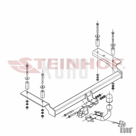 Steinhof hak holowniczy Chevrolet Aveo Hatchback 2008-2011