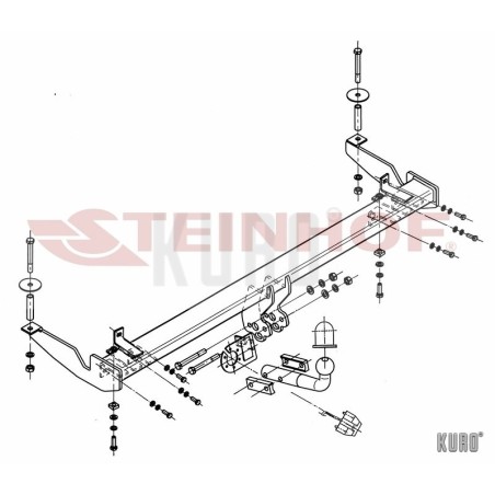 Steinhof hak holowniczy Fiat Doblo I 2000-2009