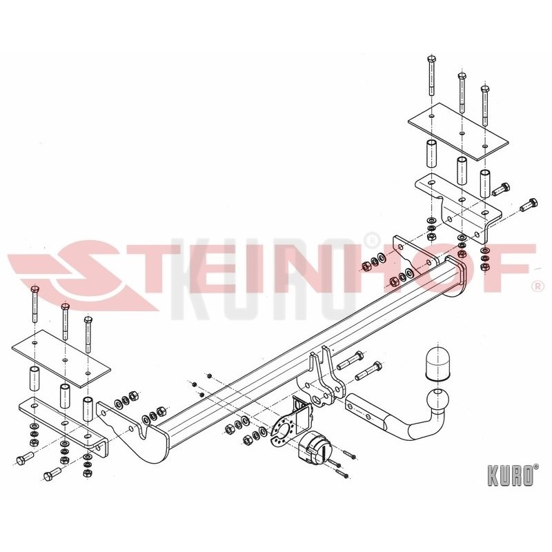 Steinhof hak holowniczy Opel Astra H Sedan 2008-2012
