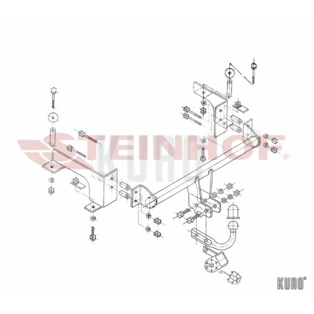 Steinhof hak holowniczy Opel Combo C 2002-2011