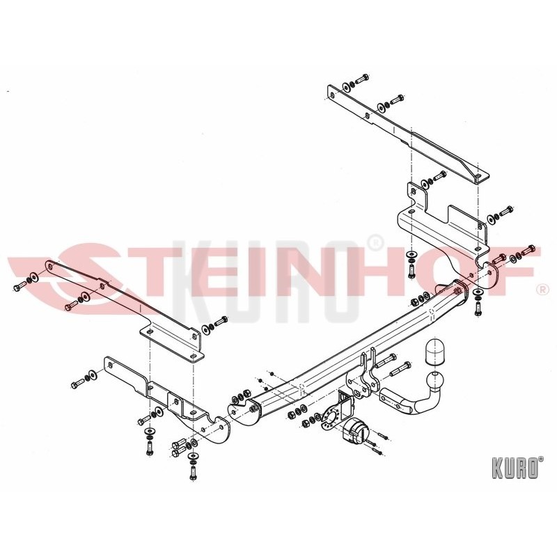 Steinhof hak holowniczy Mitsubishi Colt 2004-2012