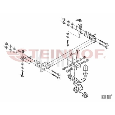 Steinhof hak holowniczy Opel Zafira A 1999-2005