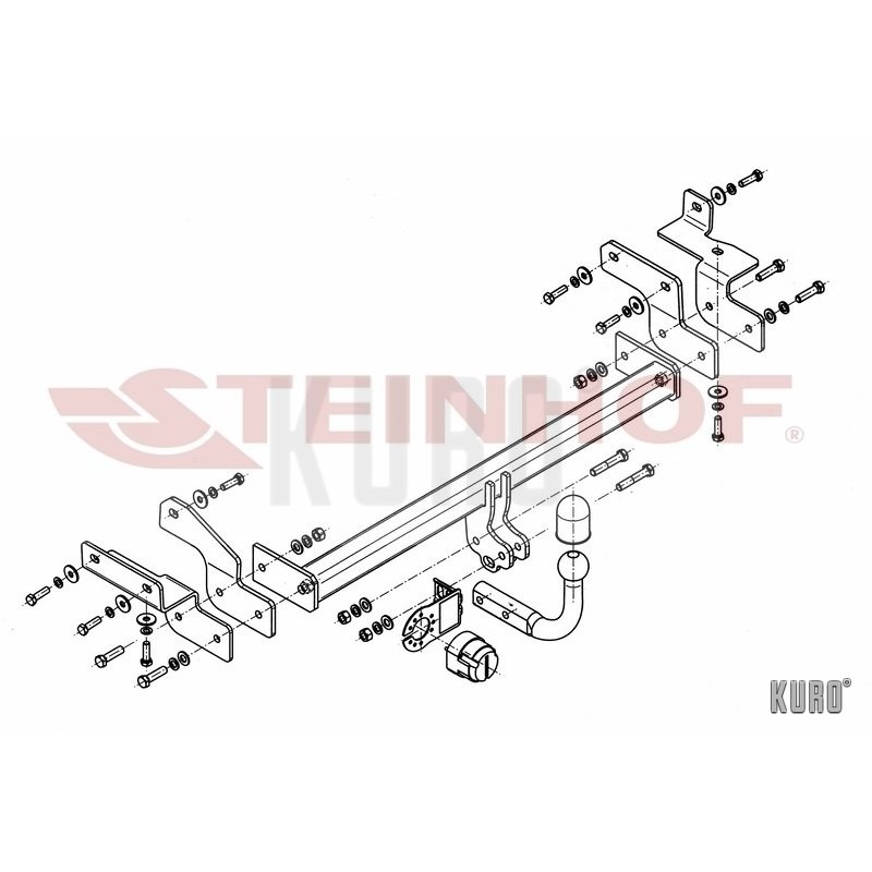 Steinhof hak holowniczy Mitsubishi Lancer Kombi 2003-2008