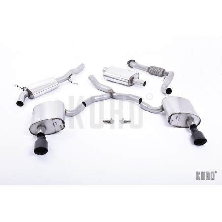 Milltek Audi A5 Sportback B9 2.0 TFSI Cat-back Resonated (EC)