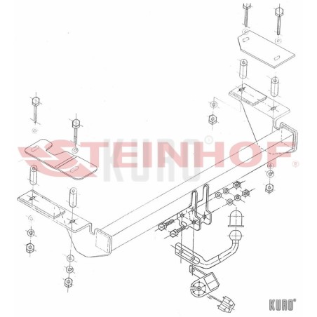 Steinhof hak holowniczy Opel Astra H Hatchback 2004-2010