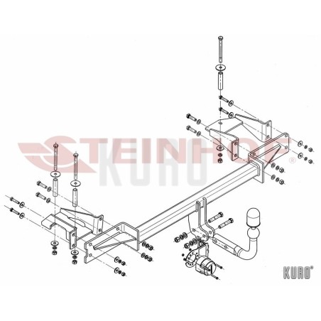 Steinhof hak holowniczy Opel Meriva A 2003-2010