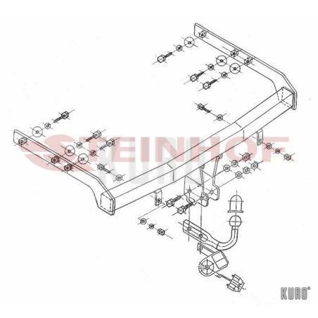 Steinhof hak holowniczy SEAT Alhambra I 2000-2010