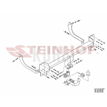 Steinhof hak holowniczy Peugeot 407 SW 2004-2011