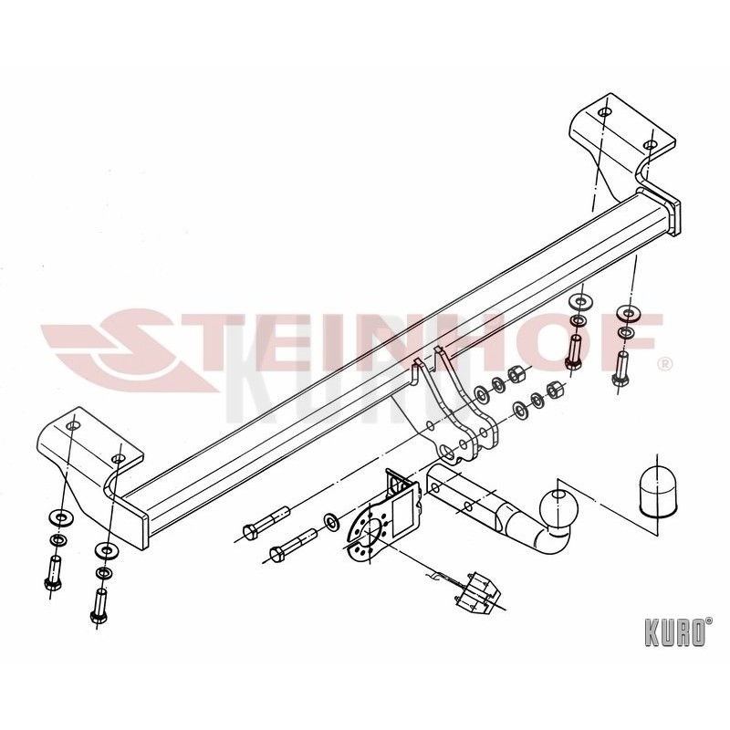 Steinhof hak holowniczy Toyota RAV4 2000-2006