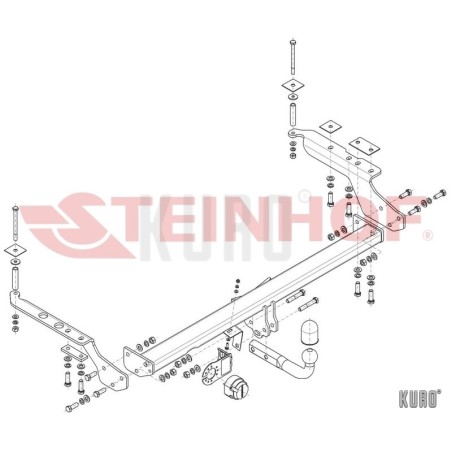 Steinhof hak holowniczy Subaru Forester 1997-2008