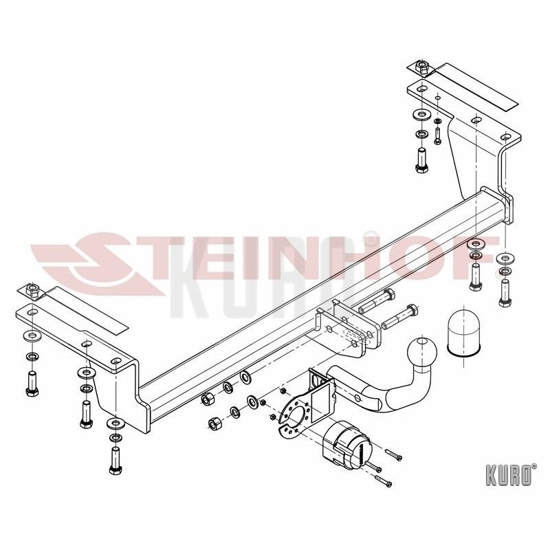 Steinhof hak holowniczy Toyota Corolla Hatchback 2002-2007