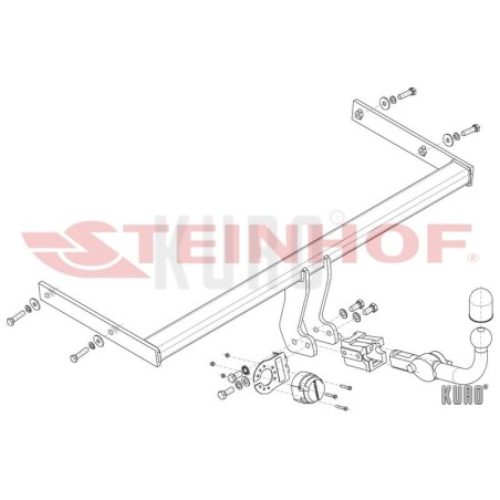 Steinhof hak holowniczy Audi A3 Sportback (8PA) 2004-2008