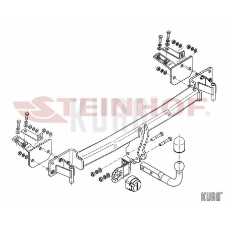 Steinhof hak holowniczy BMW Serii 5 Touring (E39) 1997-2004