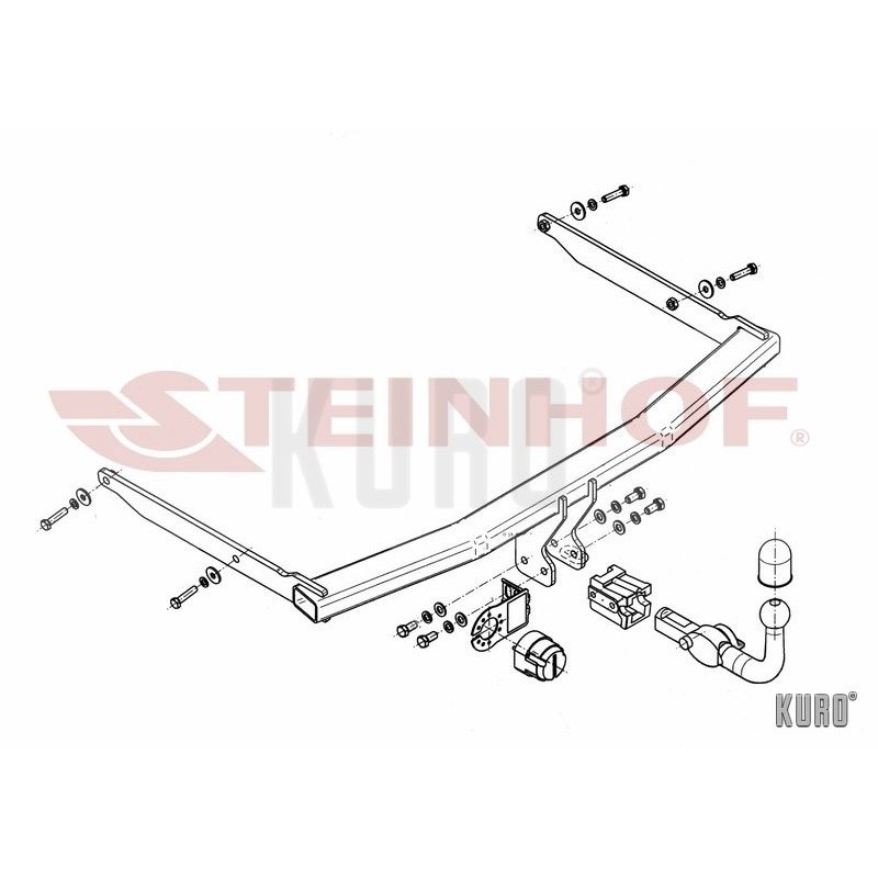 Steinhof hak holowniczy Ford Focus II Sedan 2005-2011