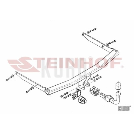 Steinhof hak holowniczy Ford Focus II Sedan 2005-2011
