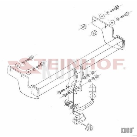 Steinhof hak holowniczy Hyundai Getz 2002-2009