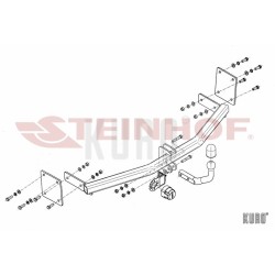 Steinhof hak holowniczy Kia Rio (UB) Hatchback 2011-2017