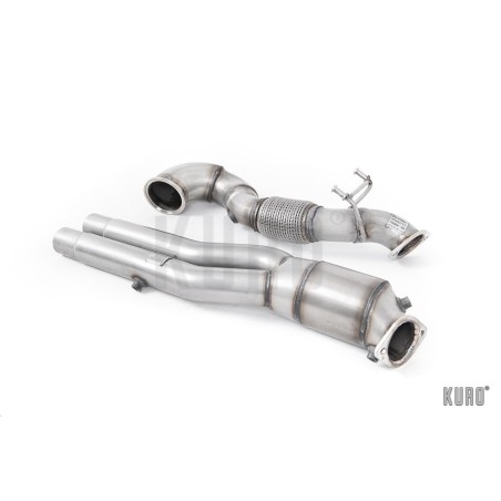 Milltek Audi RS3 8V 2018+ Downpipe z katalizatorem 200CPSI zastępujący GPF