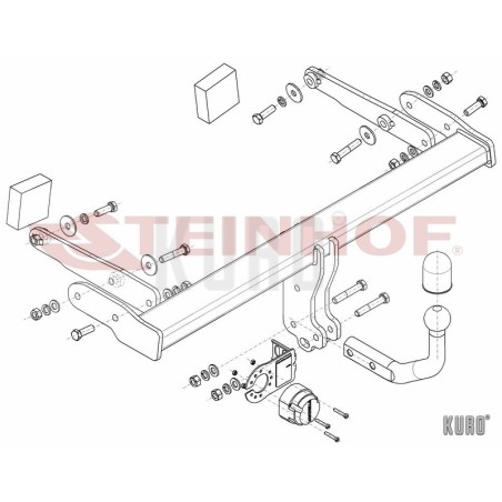Steinhof hak holowniczy Audi A4 (B9) Kombi 2015-
