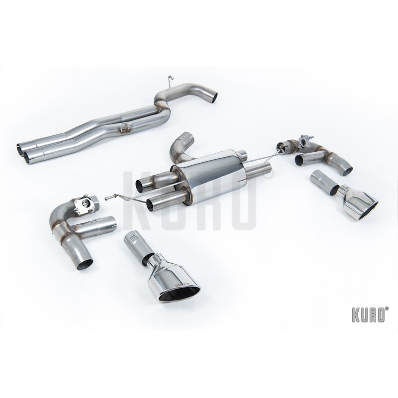 Milltek Audi RS3 8V Sedan Cat-back Non-resonated RACE 80mm