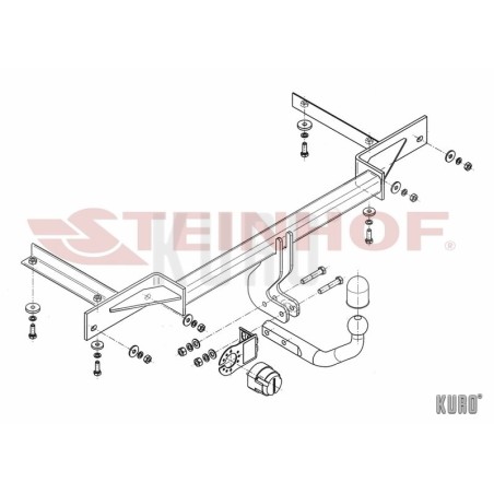 Steinhof hak holowniczy Chevrolet Cruze Hatchback 2011-2016