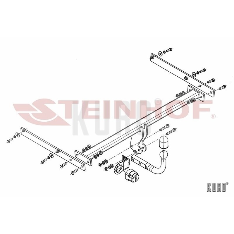 Steinhof hak holowniczy Ford Focus III Hatchback 2011-2018