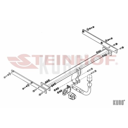 Steinhof hak holowniczy Ford Focus III Hatchback 2011-2018