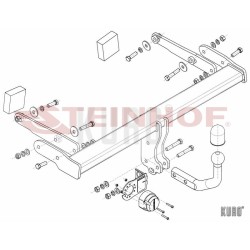 Steinhof hak holowniczy Audi A4 (B9) Sedan 2015-