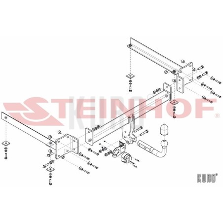 Steinhof hak holowniczy Audi A8 (D3) 2002-2010