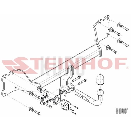 Steinhof hak holowniczy Audi Q7 II (4M) 2015-