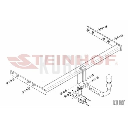 Steinhof hak holowniczy Audi A3 (8P) Lift 2008-2012
